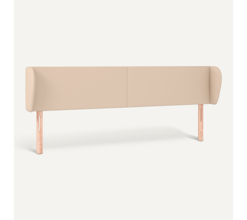 Tête De Lit Avec Oreilles Cappuccino 203x23x78/88 Cm Simili