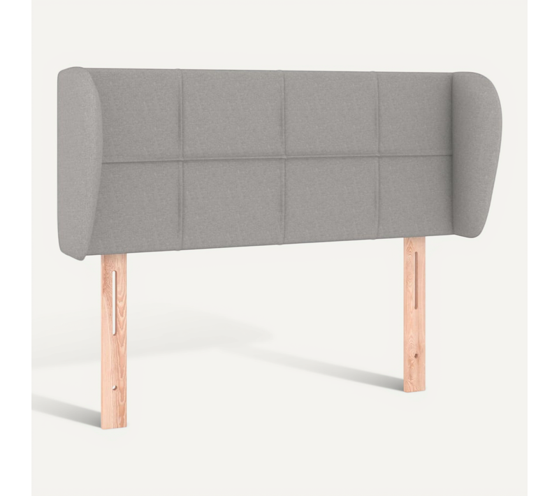 Tête De Lit Avec Oreilles Gris Clair 83x23x78/88 Cm Tissu