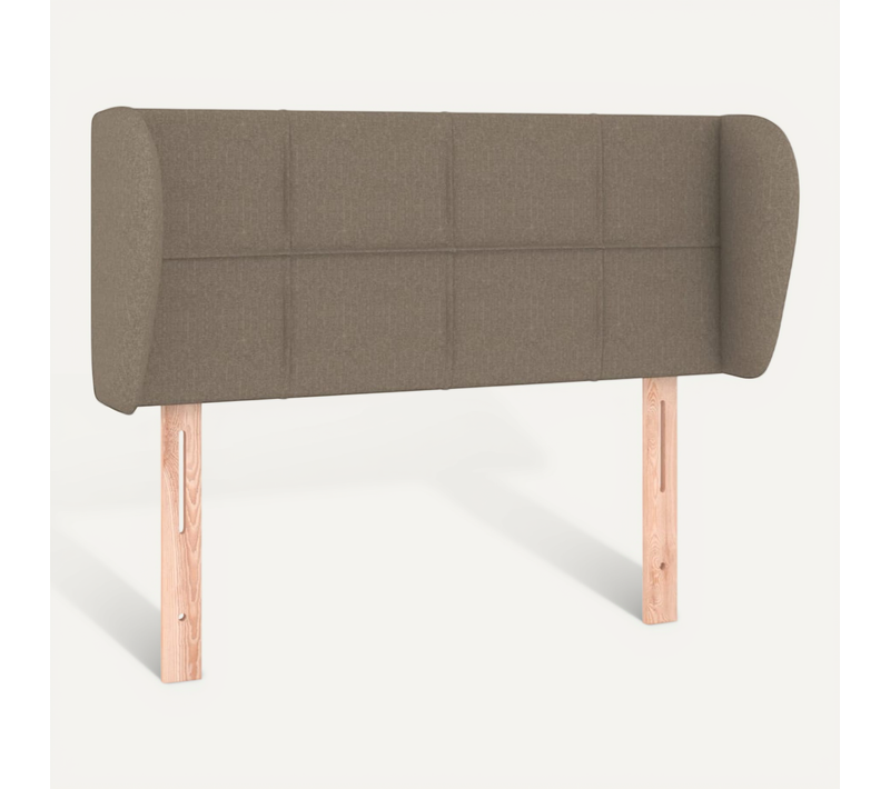 Tête De Lit Avec Oreilles Taupe 93x23x78/88 Cm Tissu