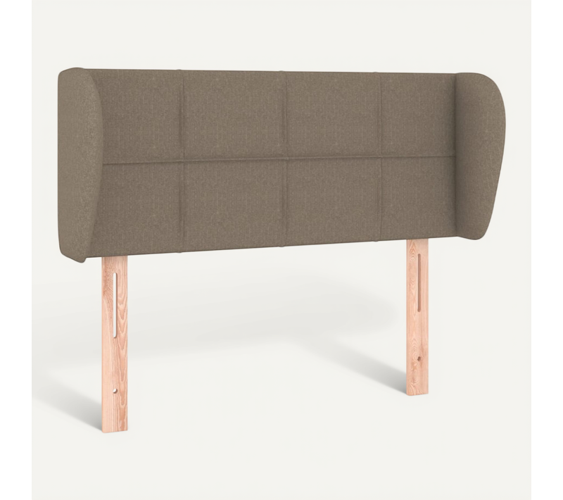 Tête De Lit Avec Oreilles Taupe 103x23x78/88 Cm Tissu