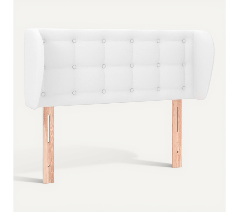 Tête De Lit Avec Oreilles Blanc 83x23x78/88 Cm Simili