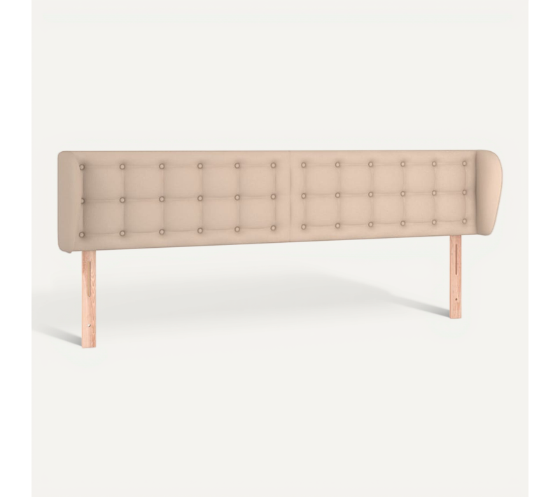 Tête De Lit Avec Oreilles Cappuccino 183x23x78/88 Cm Simili