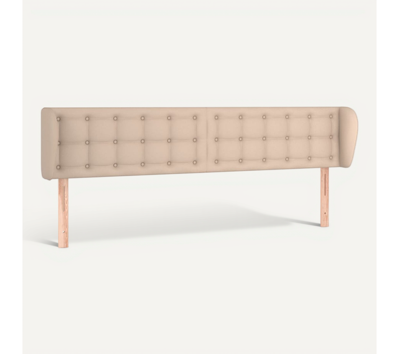 Tête De Lit Avec Oreilles Cappuccino 203x23x78/88 Cm Simili