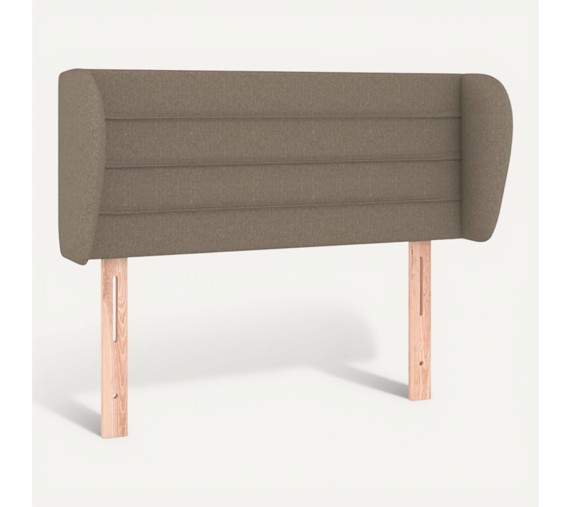 Tête De Lit Avec Oreilles Taupe 93x23x78/88 Cm Tissu