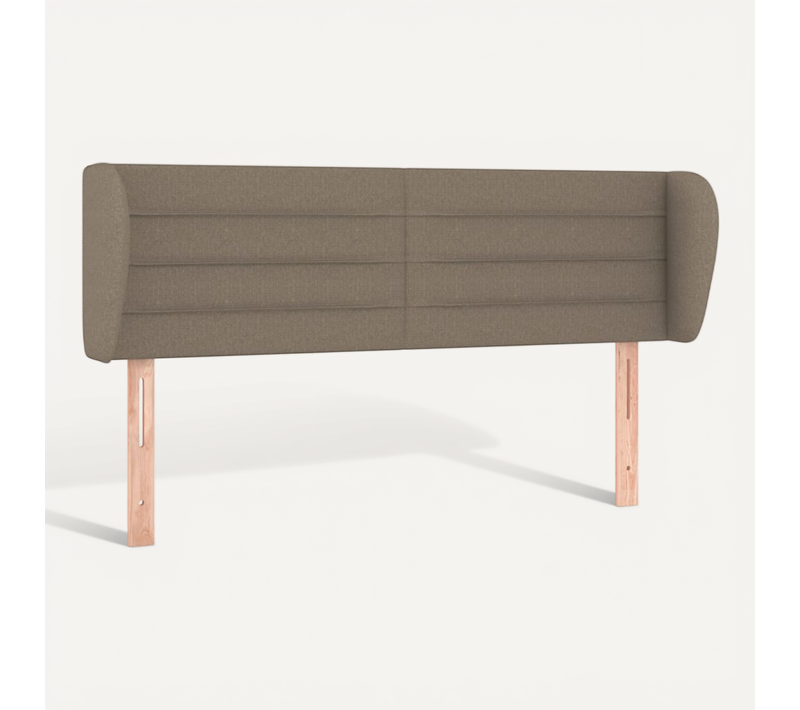 Tête De Lit Avec Oreilles Taupe 147x23x78/88 Cm Tissu