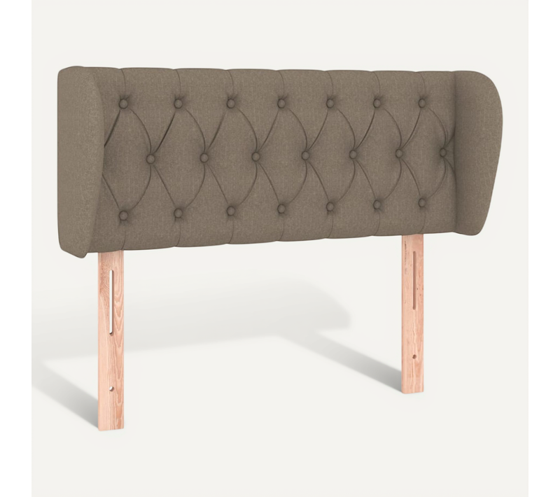 Tête De Lit Avec Oreilles Taupe 93x23x78/88 Cm Tissu