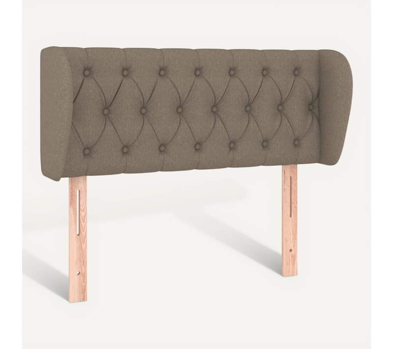 Tête De Lit Avec Oreilles Taupe 103x23x78/88 Cm Tissu