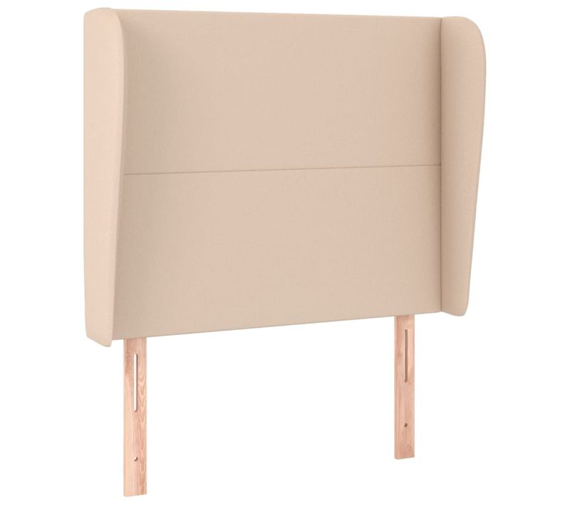 Tête De Lit Avec Oreilles Cappuccino 83x23x118/128cm Simili