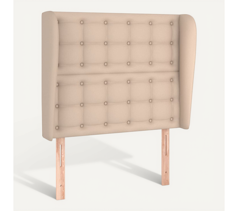 Tête De Lit Avec Oreilles Cappuccino 83x23x118/128cm Simili