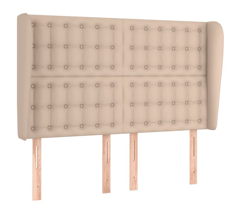 Tête De Lit Avec Oreilles Cappuccino 147x23x118/128 Cm
