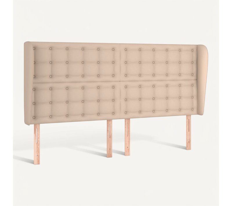 Tête De Lit Avec Oreilles Cappuccino 163x23x118/128 Cm