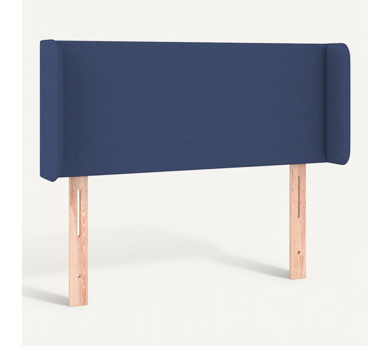 Tête De Lit Avec Oreilles Bleu 93x16x78/88 Cm Tissu