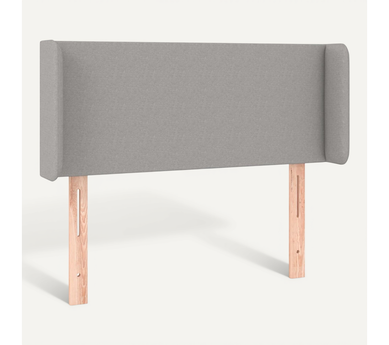 Tête De Lit Avec Oreilles Gris Clair 103x16x78/88 Cm Tissu