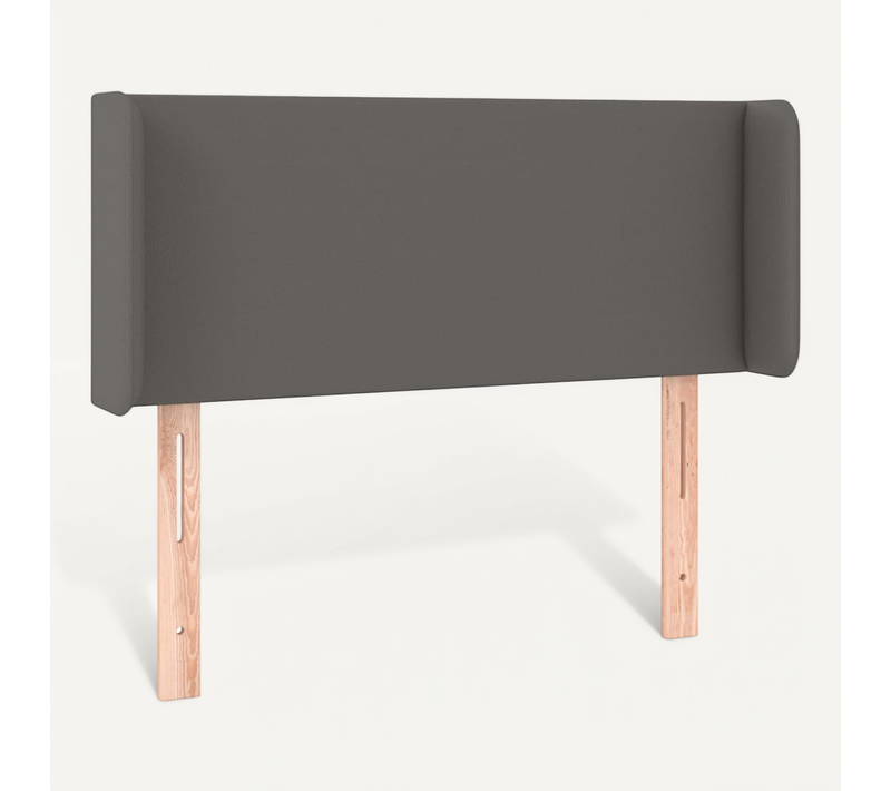 Tête De Lit Avec Oreilles Gris 83x16x78/88 Cm Simili