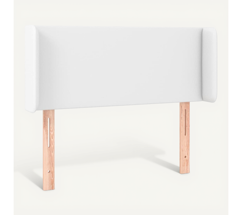 Tête De Lit Avec Oreilles Blanc 93x16x78/88 Cm Simili