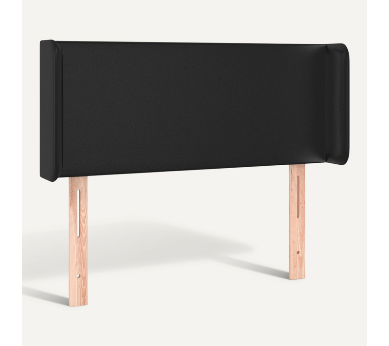 Tête De Lit Avec Oreilles Noir 103x16x78/88 Cm Simili