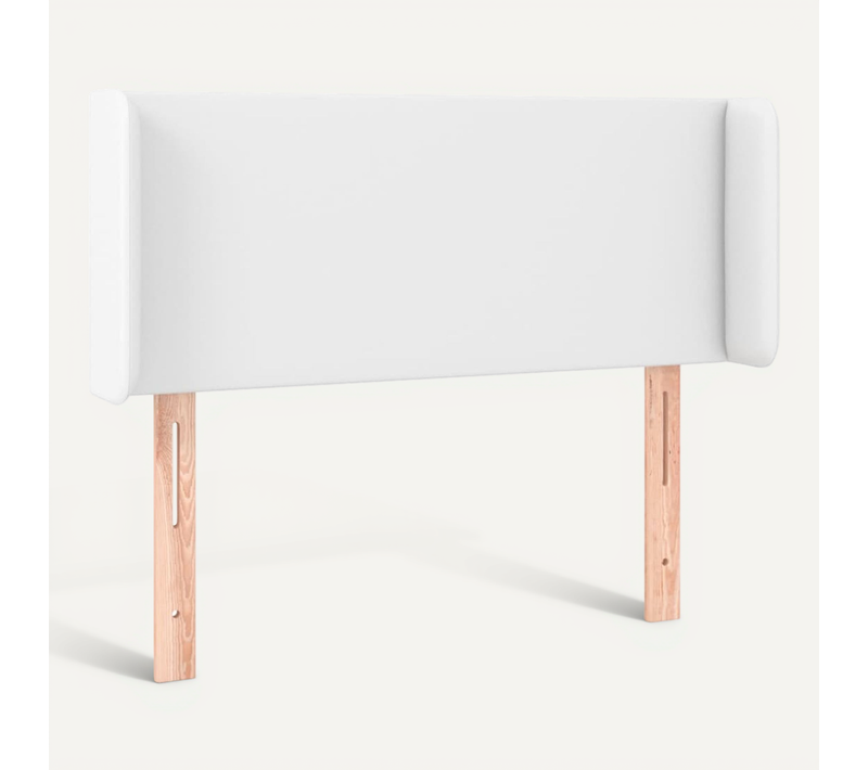 Tête De Lit Avec Oreilles Blanc 103x16x78/88 Cm Simili