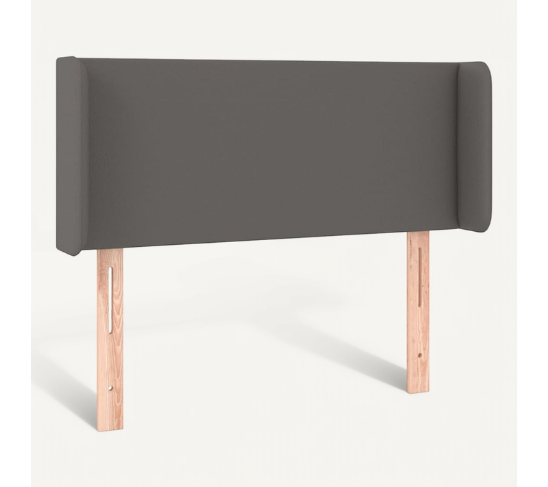 Tête De Lit Avec Oreilles Gris 103x16x78/88 Cm Simili