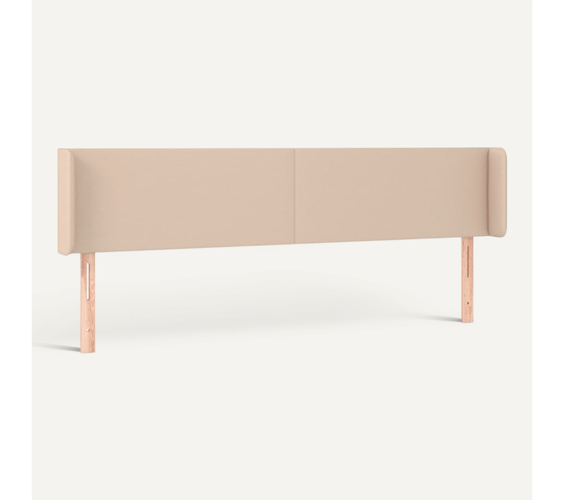 Tête De Lit Avec Oreilles Cappuccino 183x16x78/88 Cm Simili