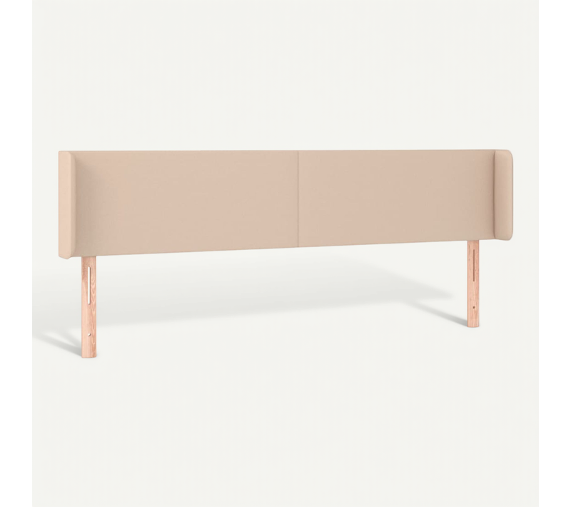 Tête De Lit Avec Oreilles Cappuccino 203x16x78/88 Cm Simili