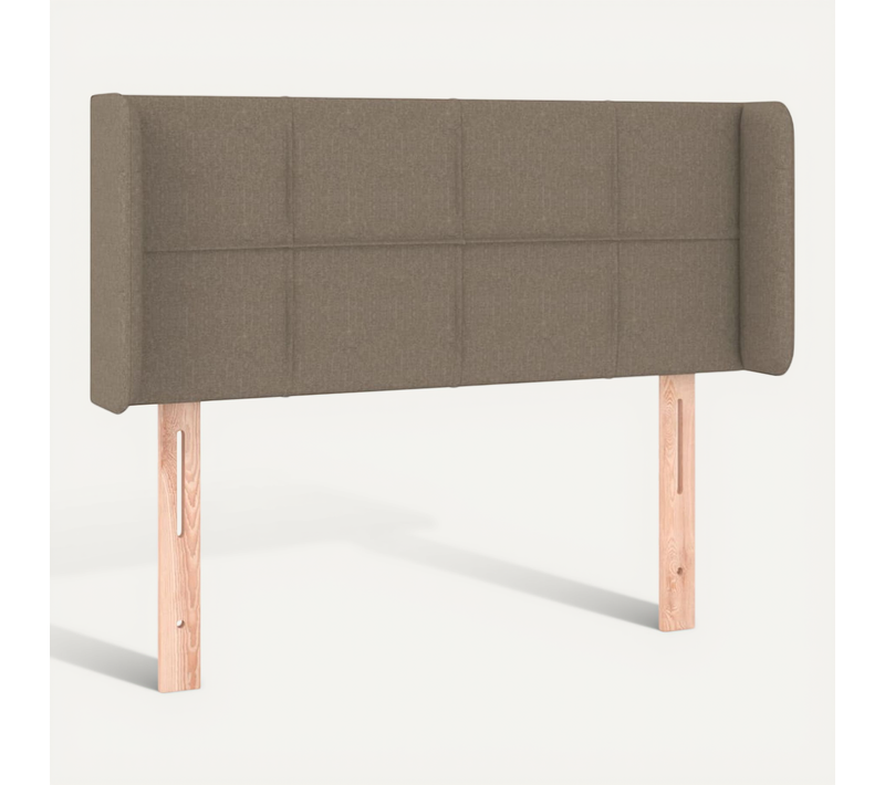 Tête De Lit Avec Oreilles Taupe 93x16x78/88 Cm Tissu