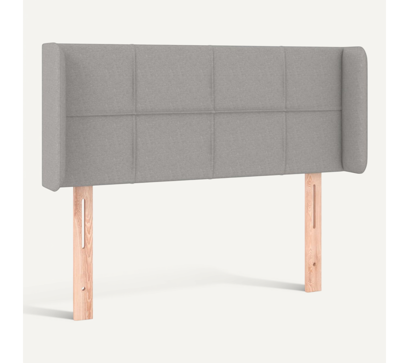 Tête De Lit Avec Oreilles Gris Clair 103x16x78/88 Cm Tissu