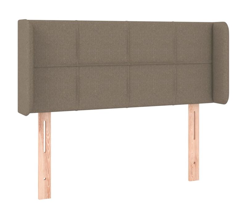 Tête De Lit Avec Oreilles Taupe 103x16x78/88 Cm Tissu