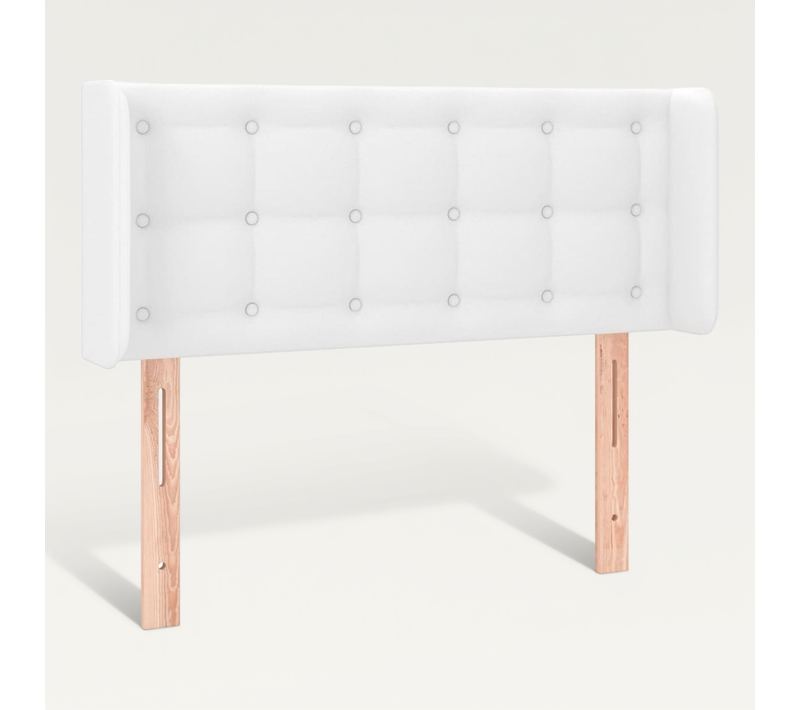 Tête De Lit Avec Oreilles Blanc 83x16x78/88 Cm Simili
