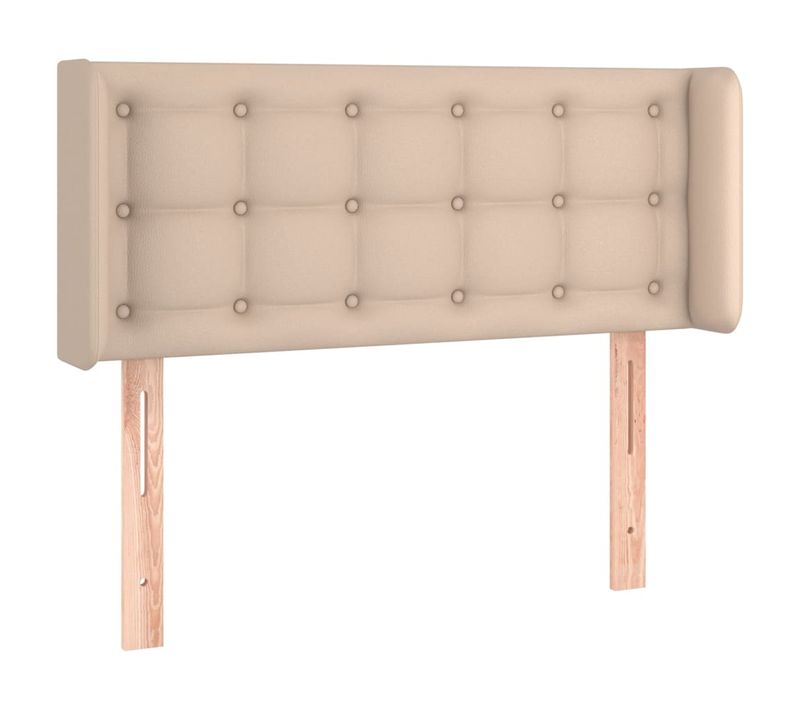 Tête De Lit Avec Oreilles Cappuccino 103x16x78/88 Cm Similicuir