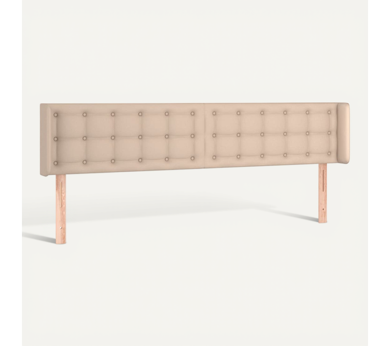 Tête De Lit Avec Oreilles Cappuccino 163x16x78/88 Cm Simili