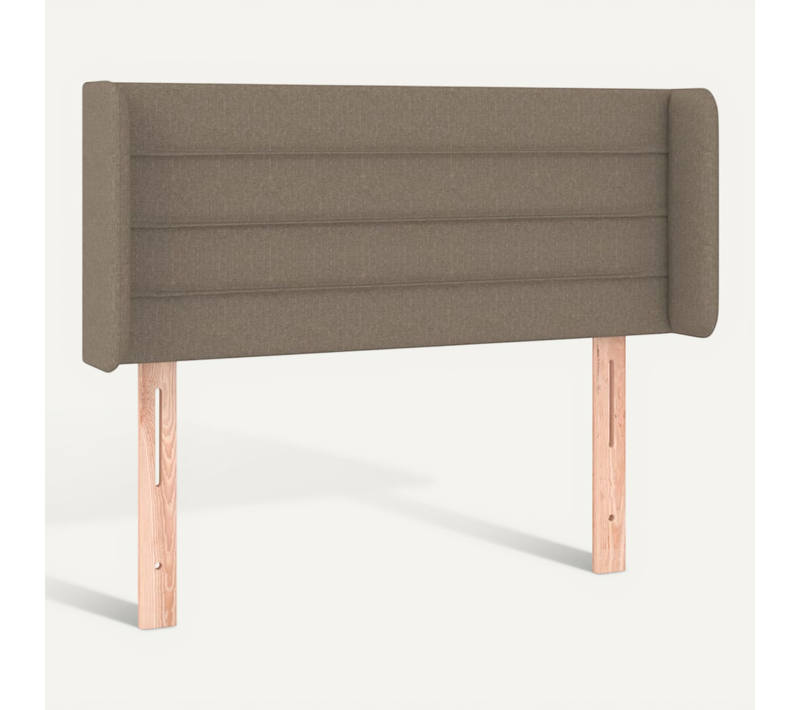 Tête De Lit Avec Oreilles Taupe 103x16x78/88 Cm Tissu