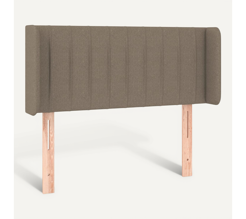 Tête De Lit Avec Oreilles Taupe 93x16x78/88 Cm Tissu