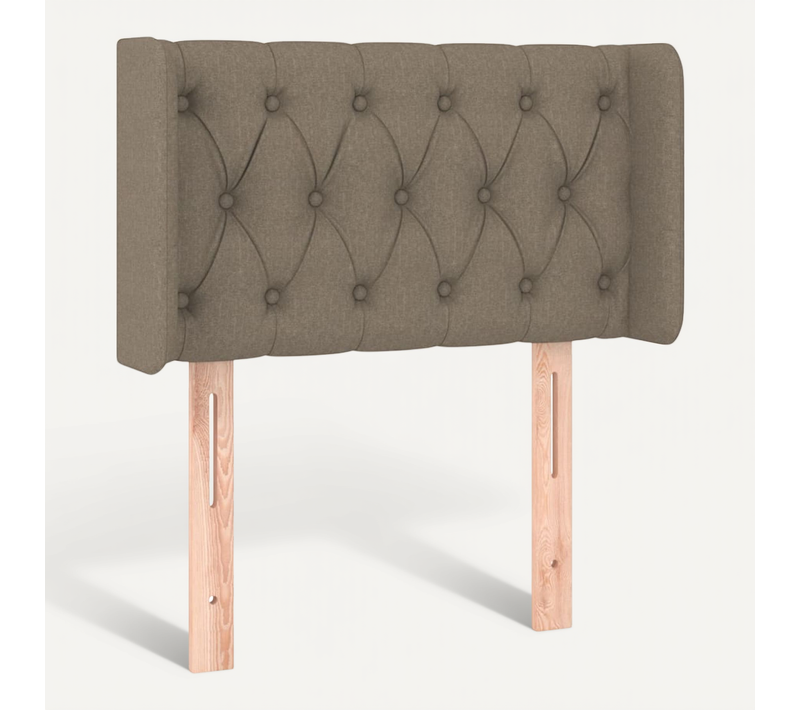 Tête De Lit Avec Oreilles Taupe 83x16x78/88 Cm Tissu
