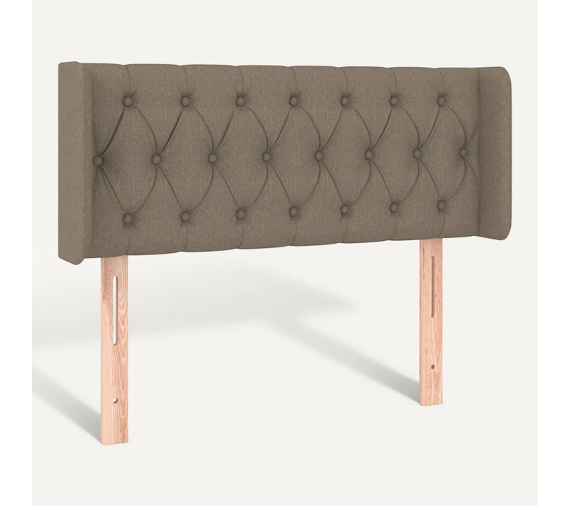 Tête De Lit Avec Oreilles Taupe 103x16x78/88 Cm Tissu