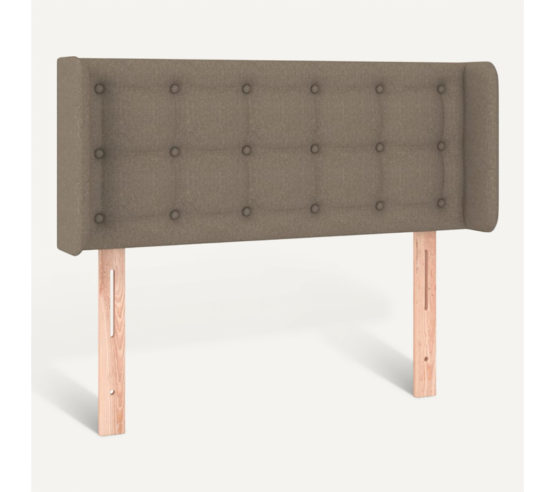 Tête De Lit Avec Oreilles Taupe 93x16x78/88 Cm Tissu