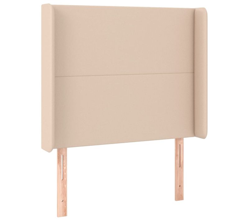 Tête De Lit Avec Oreilles Cappuccino 83x16x118/128cm Simili