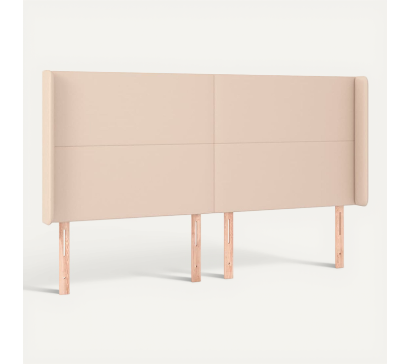 Tête De Lit Avec Oreilles Cappuccino 183x16x118/128 Cm