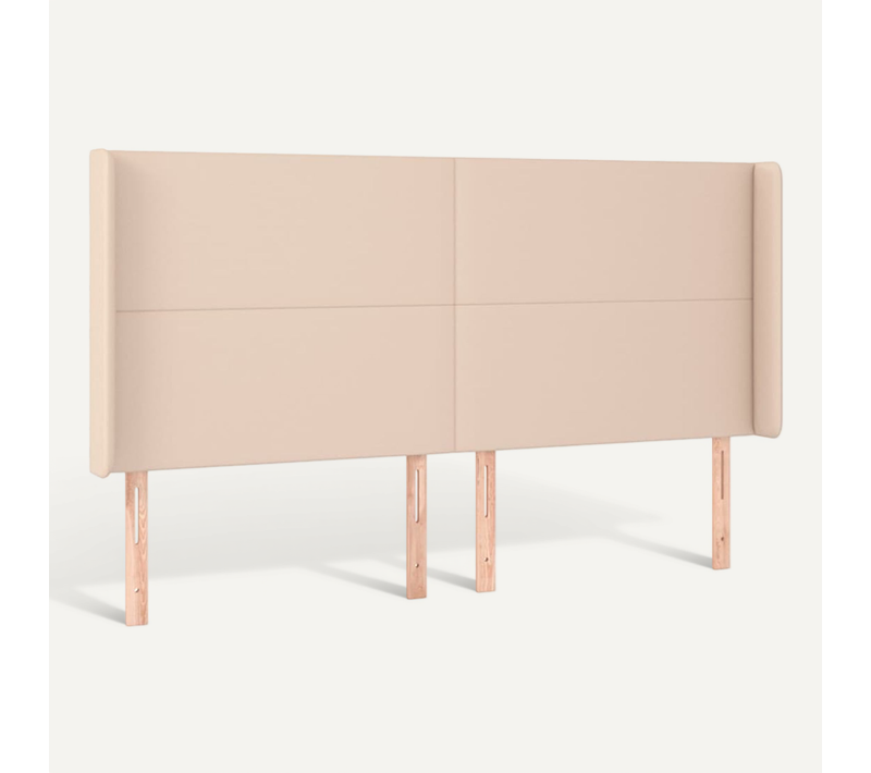 Tête De Lit Avec Oreilles Cappuccino 203x16x118/128 Cm