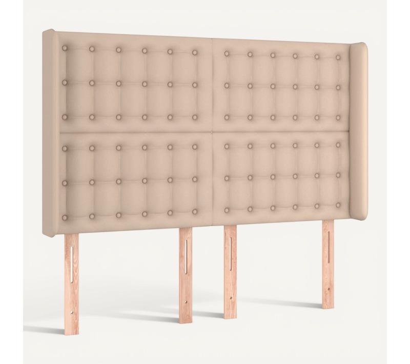 Tête De Lit Avec Oreilles Cappuccino 147x16x118/128 Cm