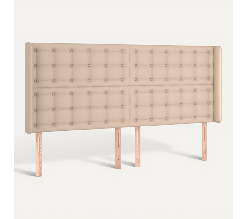 Tête De Lit Avec Oreilles Cappuccino 183x16x118/128 Cm