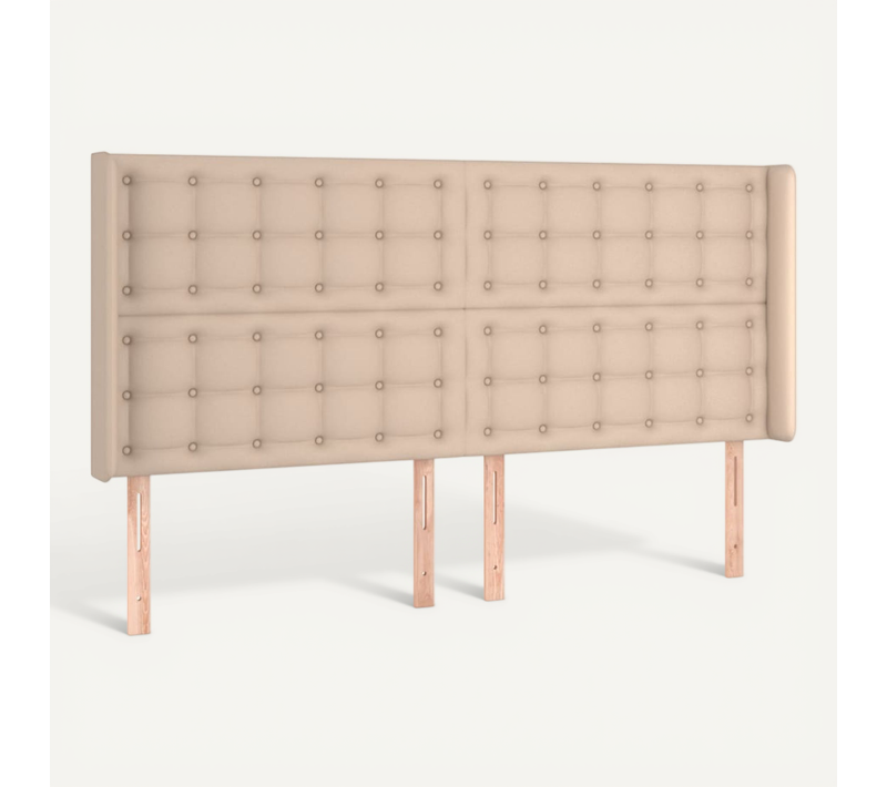 Tête De Lit Avec Oreilles Cappuccino 203x16x118/128 Cm