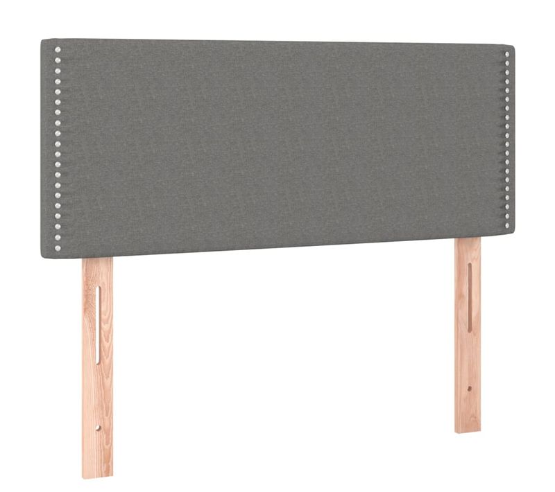 Tête De Lit À LED Gris Foncé 90x5x78/88 Cm Tissu