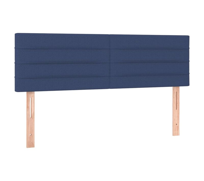 Tête De Lit À LED Bleu 144x5x78/88 Cm Tissu