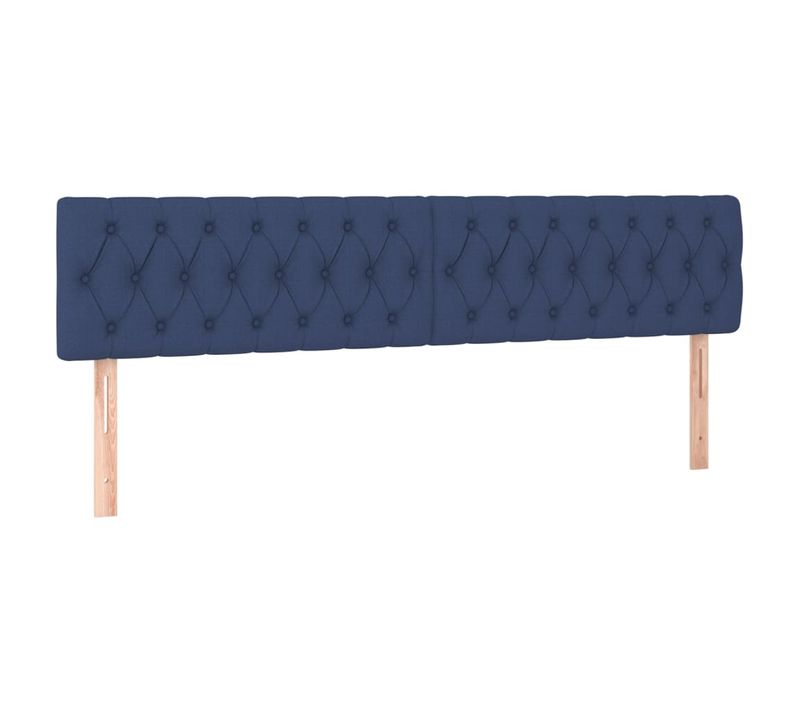 Tête De Lit À LED Bleu 180x7x78/88 Cm Tissu