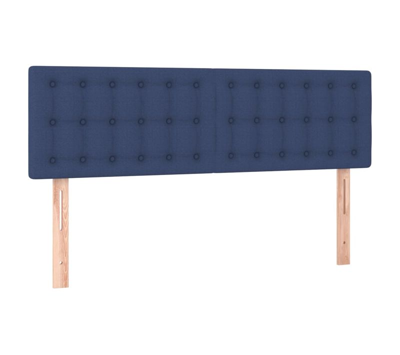 Tête De Lit À LED Bleu 144x5x78/88 Cm Tissu