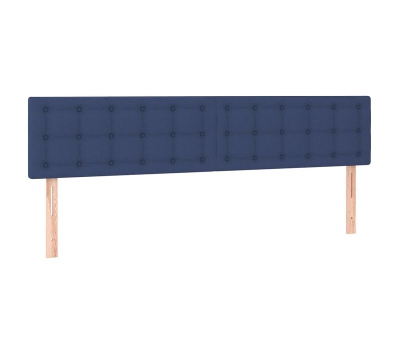 Tête De Lit À LED Bleu 200x5x78/88 Cm Tissu