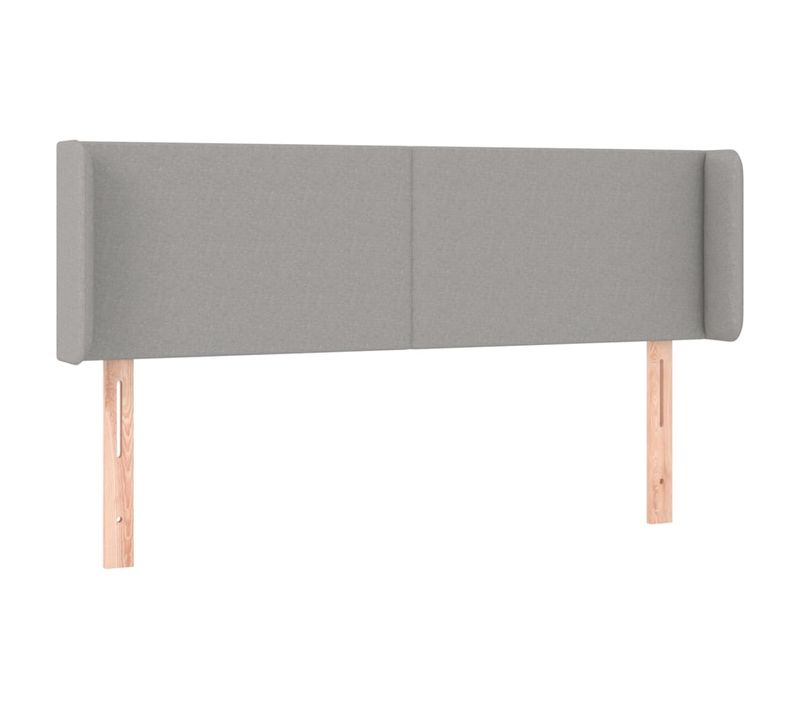 Tête De Lit À LED Gris Clair 147x16x78/88 Cm Tissu
