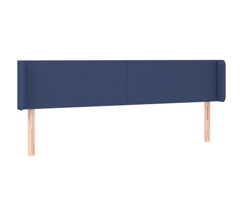 Tête De Lit À LED Bleu 203x16x78/88 Cm Tissu