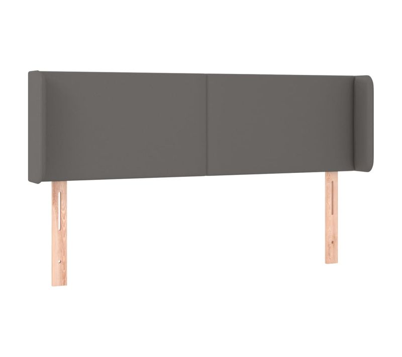 Tête De Lit À LED Gris 147x16x78/88 Cm Simili