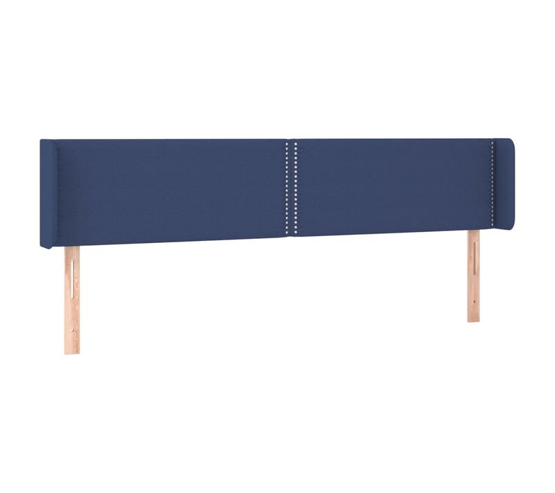 Tête De Lit À LED Bleu 203x16x78/88 Cm Tissu